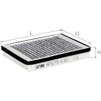 Фильтр салона (угольный) Hyundai Getz (02-09) Альфа ALPHA FILTER AF5173a