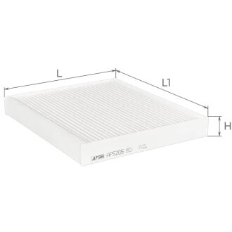 Фильтр салона Ford Mondeo V, S-Max II, Galaxy III, Edge (CDQ) Альфа ALPHA FILTER AF5205