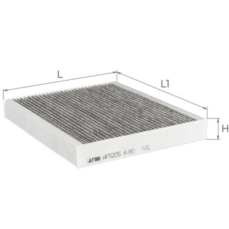 Фільтр салону (вугільний) Ford Mondeo V, S-Max II, Galaxy III, Edge (CDQ) Альфа ALPHA FILTER AF5205a