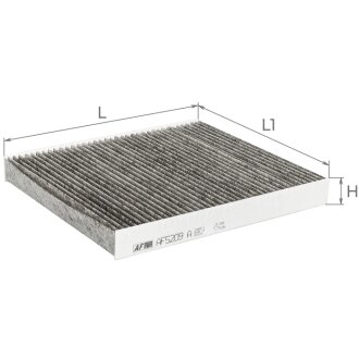 Фильтр салона (с акт углем) AUDI A1; SEAT Arona (KJ), Ibiza VI; SKODA Kamiq, Scala; VW Polo VI, T-Cross Альфа ALPHA FILTER AF5209a