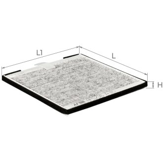 Фильтр салона (с акт углем) HYUNDAI Eon, i10, i10 II; KIA MOTORS Picanto I (BA), Picanto II (TA) Альфа ALPHA FILTER AF5236a
