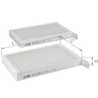 Фільтр салону к-т 2 шт ALPHA FILTER AF5238-2