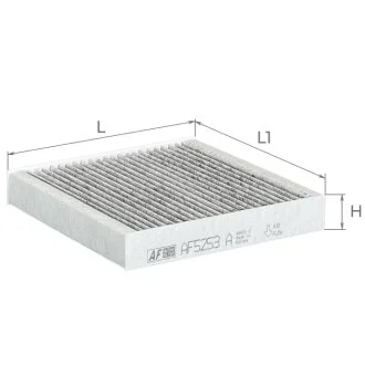 Фільтр салону (з актом вугіллям) KIA MOTORS Picanto III Альфа ALPHA FILTER AF5253a