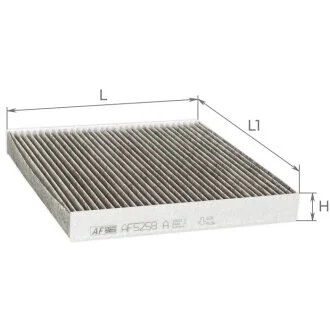 Фільтр салону з акт вугіллям Sonata VII / Nexo (15-), Kia Cadenza II (16-) Альфа ALPHA FILTER AF5258A