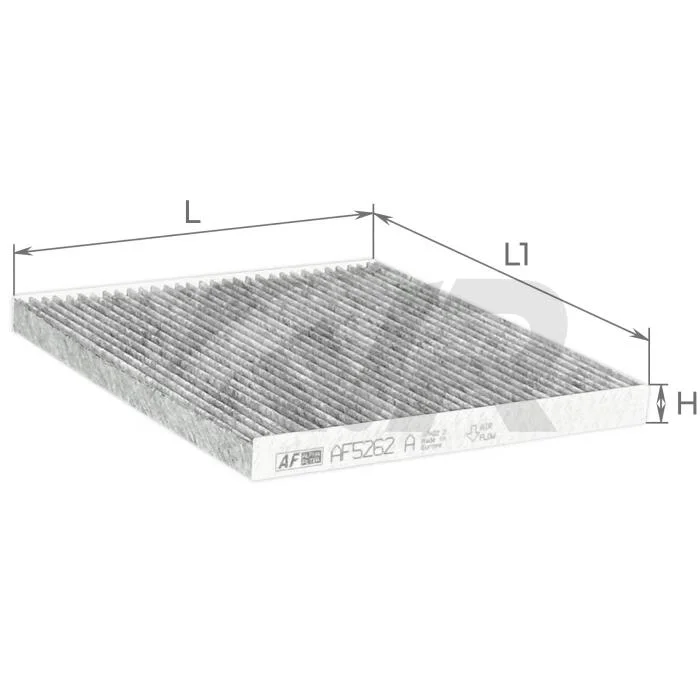 Фільтр салону з активованим вугіллям ALPHA FILTER AF5262A (фото 1)