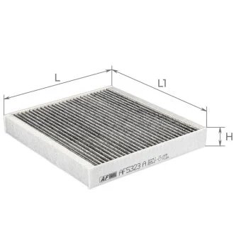 Фільтр салону Hyundai Ionic 6/Kia Niro II 22- (вугільний) ALPHA FILTER AF5323A