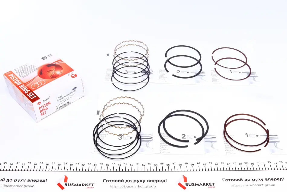 Поршневі кільця AMP PR-DAE-49-3538-000-SET (фото 1)