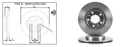 Диск тормозной передний (кратно 2) DACIA DUSTER II (HM) (10/17-). APLUS 61588AP