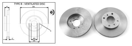 Диск тормозной передний Nissan Primera (P11) (06/96-12/01) APPLUS APLUS 61650AP