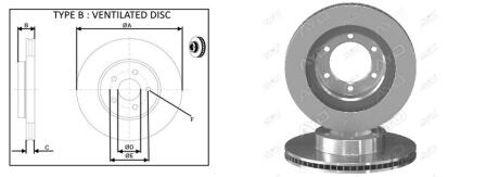Диск тормозной передний Toyota 4 RUNNER IV (_N21_) (08/02-12/09) APPLU APLUS 61947AP