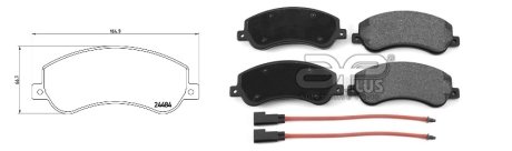 Колодки тормозные, лев/прав, перед APLUS 71171BBAP