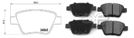 Колодки тормозные задн VW Touran (1T3) (05/10-05/15). APLUS 71176BAAP