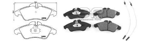 Колодки тормозные, лев/прав, перед APLUS 71220BAAP