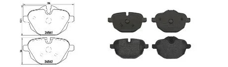 Колодки гальмівні, лів/прав, перед/задн APLUS 71256BAAP