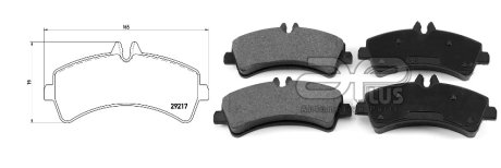 Колодки тормозные, лев/прав, задн. APLUS 71269AAP