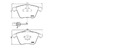 Колодки тормозные перед AUDI A6 (4F2, C6) (04/04-06/11). APLUS 71312BAAP