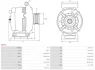 Генератор Audi A4 B8, Q5 (09-17) 1.8, 2.0 TFSI (140A) AS AS-PL A0271 (фото 5)