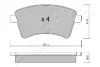 Колодки тормозные дисковые (комплект 4 шт.) ASHIKA 50-00-0720 (фото 2)