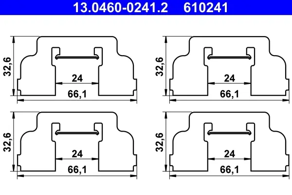 Комплектующие для тормозных колодок ATE 13046002412 (фото 1)