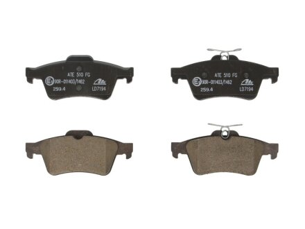 Комплект гальмівних колодок ATE 13047071942