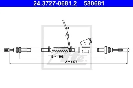 Трос ручника ATE 24372706812