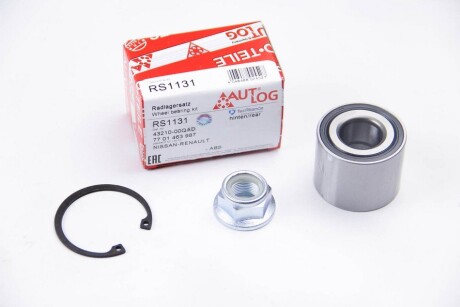 Подшипник ступицы задн. Renault Kangoo 98- (-ABS) AUTLOG RS1131