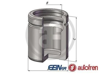 Поршень супорта зад. BMW 1 (E81, E82, E87, E88) 06-/W204 07- (40x51mm)(ATE) AUTOFREN D025600
