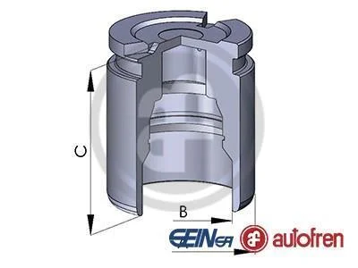 Поршень супорта зад. Cruze/Astra J/Zafira 10- (40x48mm)(ATE) AUTOFREN D025605