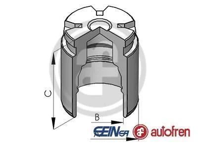 Поршень супорта пер./зад. Hyundai i30 11-/Kona 17-/Picanto 11-/Cerato 13-/ (34x47mm)(Mobis) AUTOFREN D025642