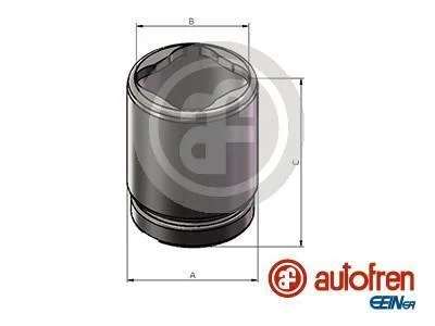 Поршень супорта зад. Mondeo V/S-Max/Audi A3 14- (38x53,5mm)(ATE) AUTOFREN D025684