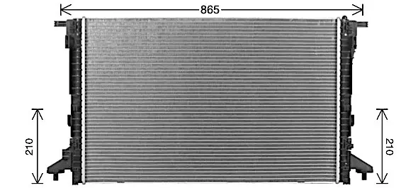 Радиатор, система охлаждения двигателя AVA COOLING AI2441 (фото 1)