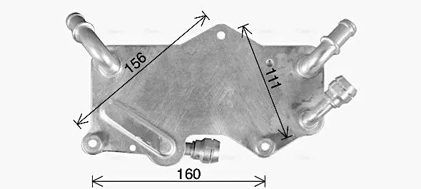 Радіатор масляний КПП Audi A6 (10-), A7 Sportback (10-) AVA AVA COOLING AI3442 (фото 1)
