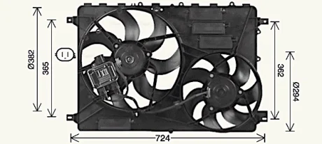 Вентилятор AVA COOLING AU7506