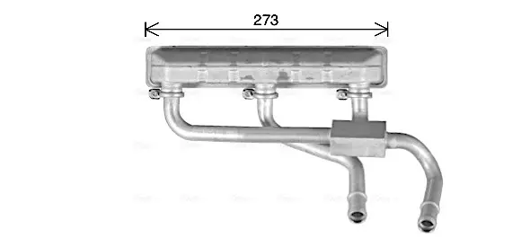 Радиатор отопителя салона BMW X5 E70, F15 (07-18) X6 E71, F16 (08-19) A AVA COOLING BW6600 (фото 1)