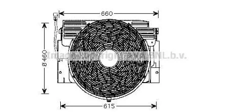 Вентилятор AVA COOLING BW7517