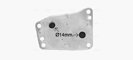 Радіатор масляний Citroen Jumper (06-), Jumpy (16-)/Peugeot Boxer (06-), Expert (16-)/Ford Focus (11-), Kuga (13-) 2.0 BLUEHDI AVA AVA COOLING CN3327