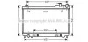 Радіатор охолодження двигуна Infinity FX35 03>08 AC+/- AVA COOLING DN2304 (фото 1)