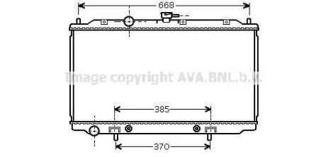Радіатор охолодження двигуна Nissan Primera (02-08) 1,8i AT, Primera (00-06) 1 AVA COOLING DNA2218