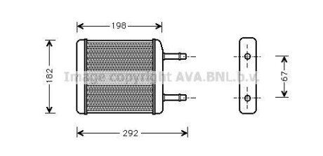 Теплообмінник система опалення салону AVA COOLING DWA6024