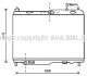 Радиатор, система охлаждения двигателя AVA COOLING FD2442 (фото 1)