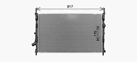 Радіатор, Система охолодження двигуна AVA COOLING FD2679