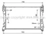 Радиатор охлаждения двигателя Fiat Doblo Opel Combo 10> 1,3 MJet 1,4i MT AC+/- AVA COOLING FTA2449 (фото 1)