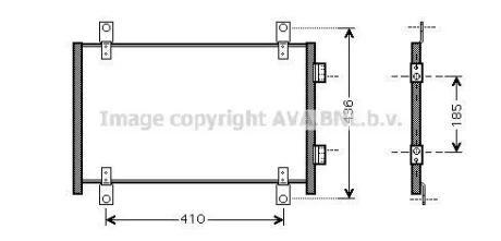 Радіатор кондиціонера Citroen Jumper/Peugeot Boxer/Fiat Ducato (02-)  AVA AVA COOLING FTA5302