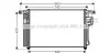 Радиатор кондиционера Hyundai Santa Fe II 2,2d 2,7i 06>. AVA COOLING HY5176D (фото 1)