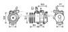 Компресор кондиціонера Hyundai i20 (08-), Accent IV (10-) 1.4i, 1.6i AVA AVA COOLING HYK451 (фото 1)