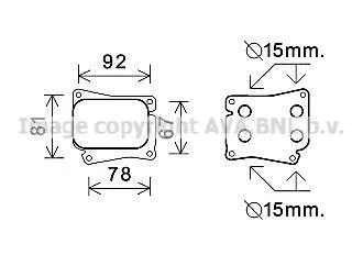 Радиатор масляный MB C-Class (00-), E-Class (02-) 1.8 Kompressor AVA AVA COOLING MS3559