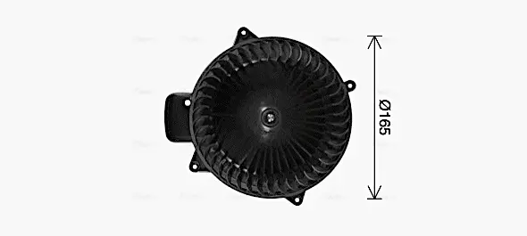 Вентилятор опалювача салону MB ML (W164) (05-), GL (X164) (06-) AVA AVA COOLING MS8765 (фото 1)