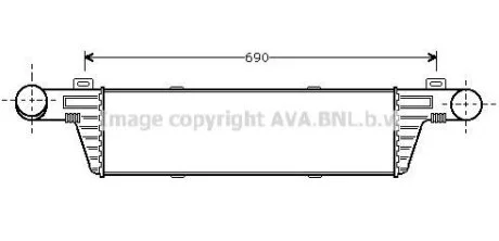 Интеркулер MB E-Class W210 (98-)  AVA AVA COOLING MSA4224