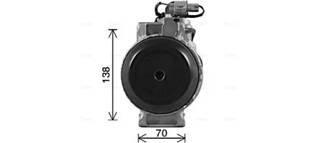 Компресор кондиціонера MB Sprinter 906 (06-) 2.2CDi AVA AVA COOLING MSAK738