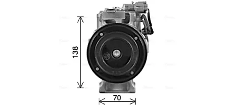 Компресор кондиціонера MB C-Class W204 (07-), E-Class W211, W212 (02-) 3.0CDi AVA AVA COOLING MSAK746